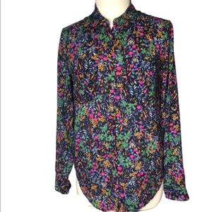 Maeve Anthropologie Floral Button Down